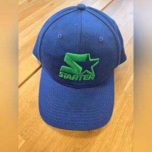 Starter Navy Cap with Lime Logo